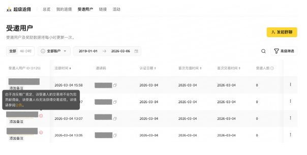 重要更新：币安推荐计划推广政策